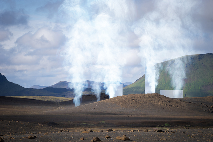 EX FIGURA uses water vapor to shape landmark viewing towers in iceland designboom