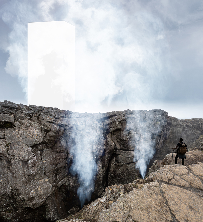 EX FIGURA uses water vapor to shape landmark viewing towers in iceland designboom