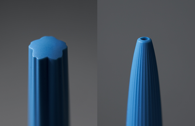 UO designs sakura's elegant ballpoint pens with a cherry blossom top designboom