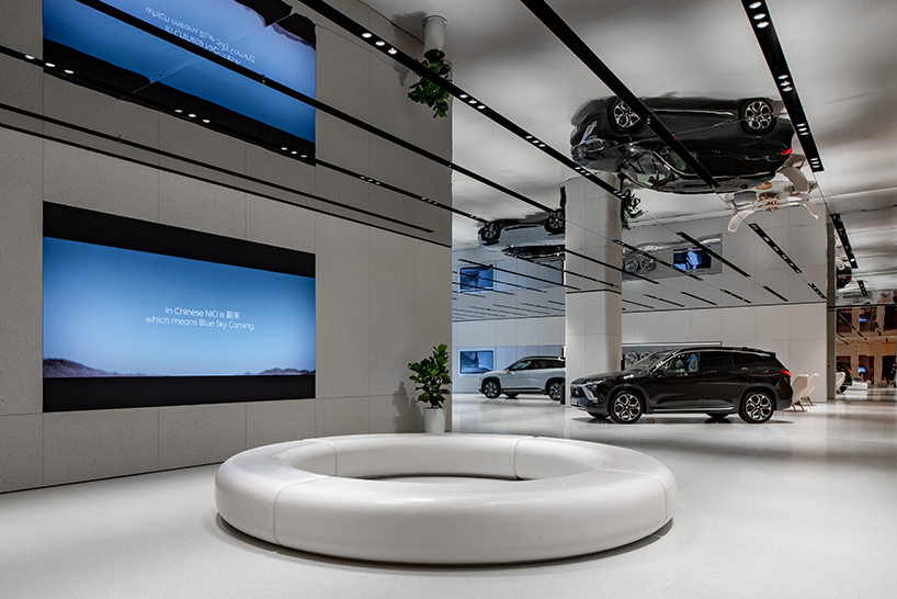 raams architecture studio designs the biggest flagship store of chinese electric vehicle company nio 5