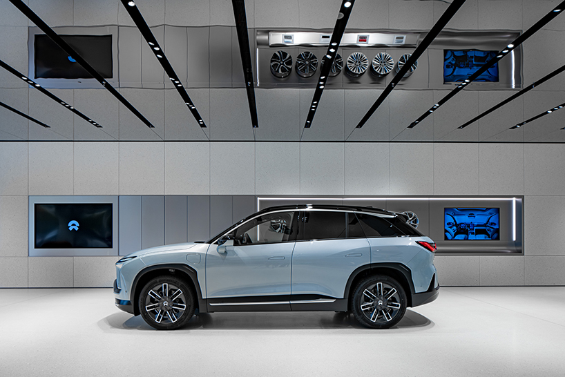 raams architecture studio designs the biggest flagship store of chinese electric vehicle company nio 6