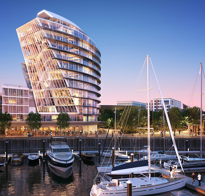 rafael viñoly designs a waterfront residential complex for washington DC designboom