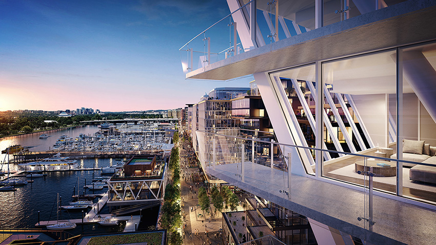 rafael viñoly designs a waterfront residential complex for washington DC designboom
