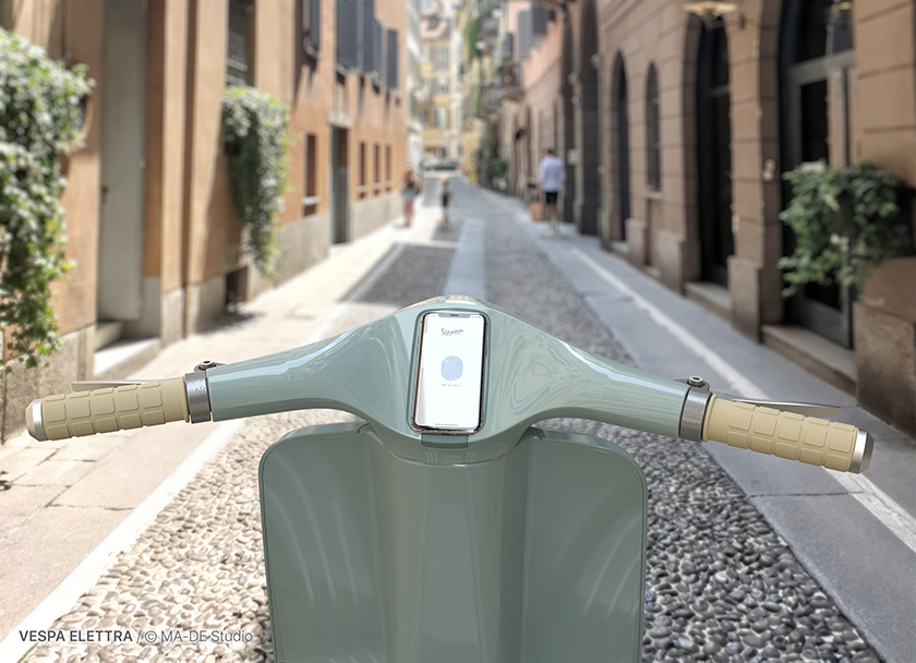 MA-DE studio designs an electric version of the iconic vespa scooter designboom