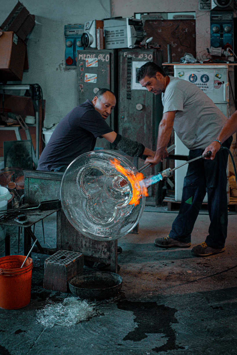 blown glass coffee tables form the 'soda' collection by yiannis ghikas designboom