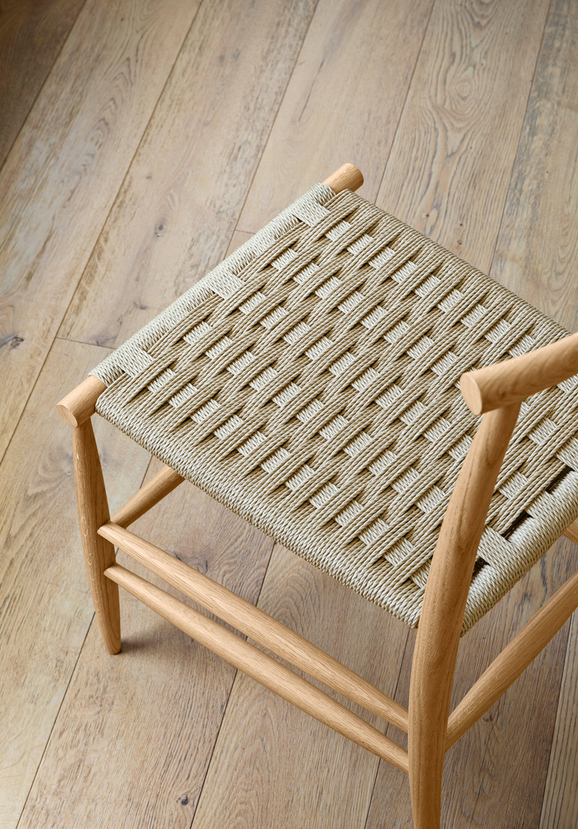 'pelleossa revisited' by francesco faccin features a handmade rush seat