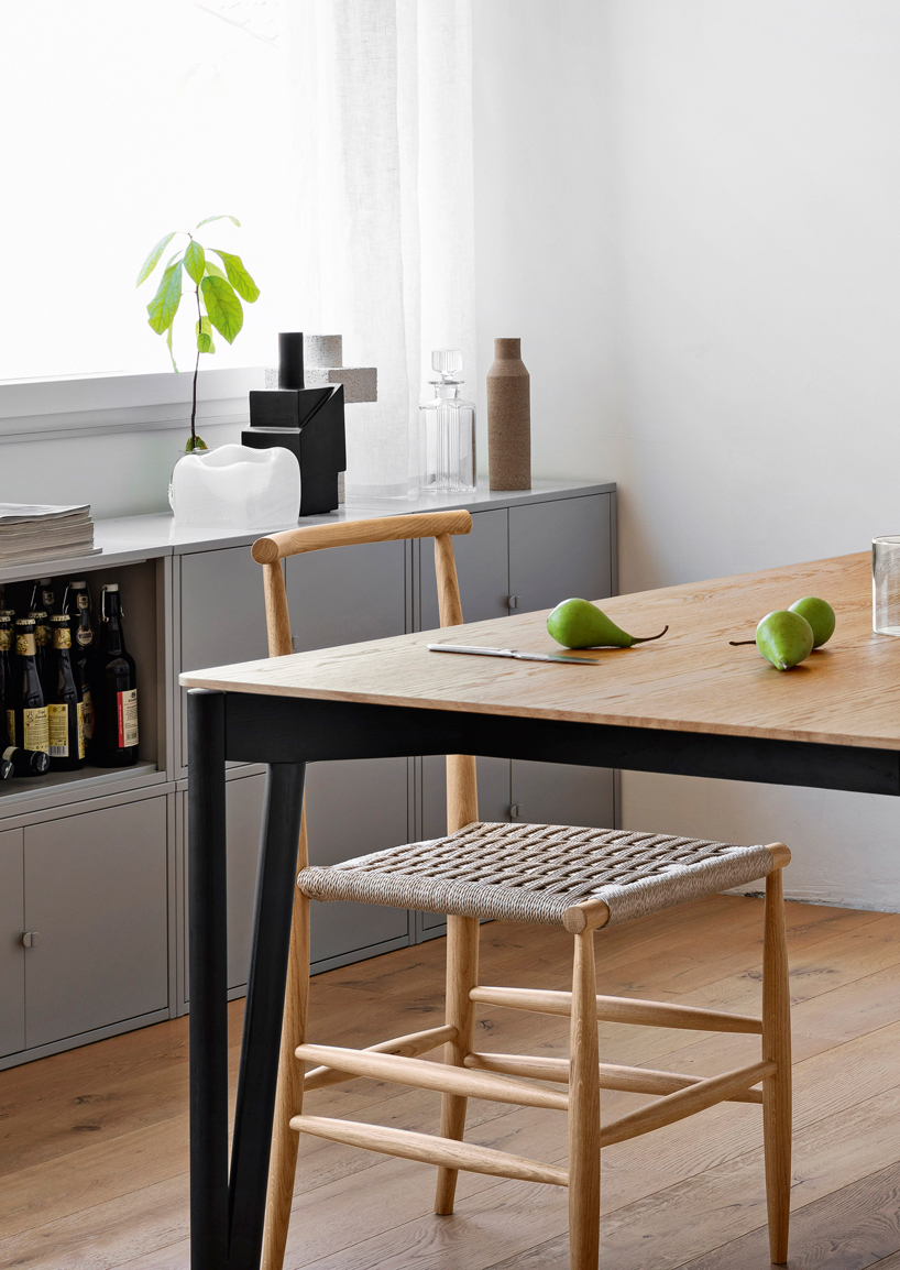 'pelleossa revisited' by francesco faccin features a handmade rush seat