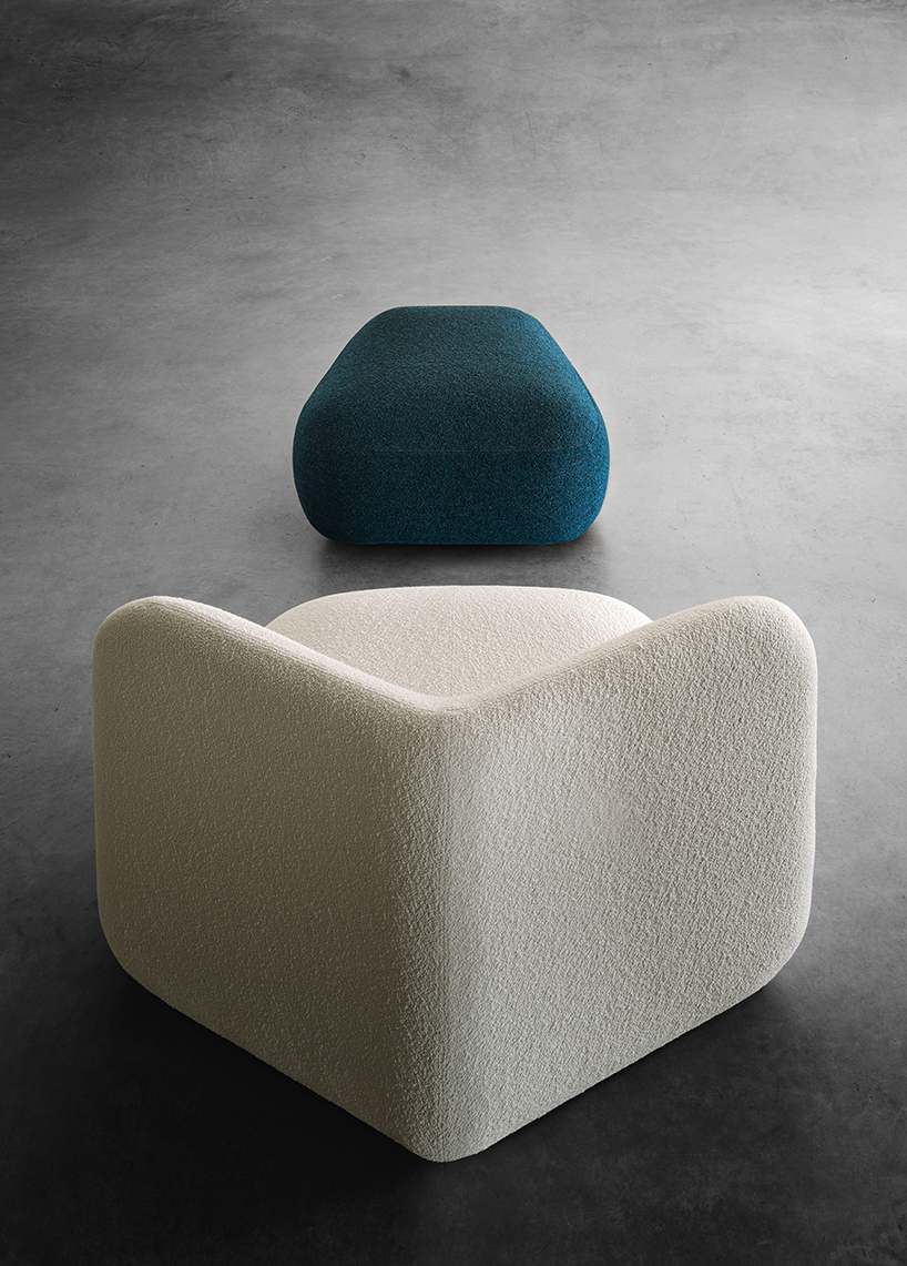 e-ggs applies soft curves to design modular seating for miniforms designboom