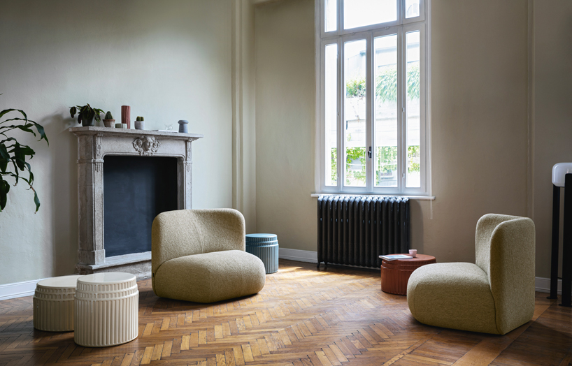 e-ggs applies soft curves to design modular seating for miniforms designboom