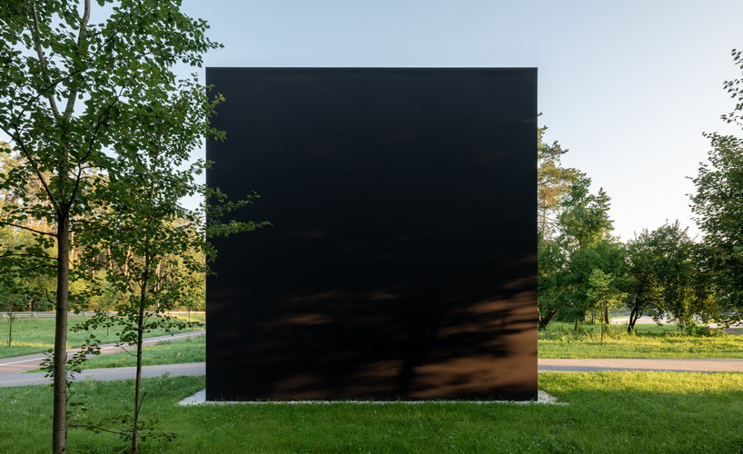 artist gregory orekhov reinterprets the black square in his new work for malevich park located in the moscow region 3
