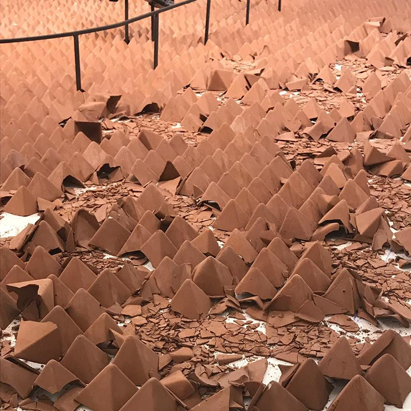 landscape of 4000 tiny terracotta pyramids 12