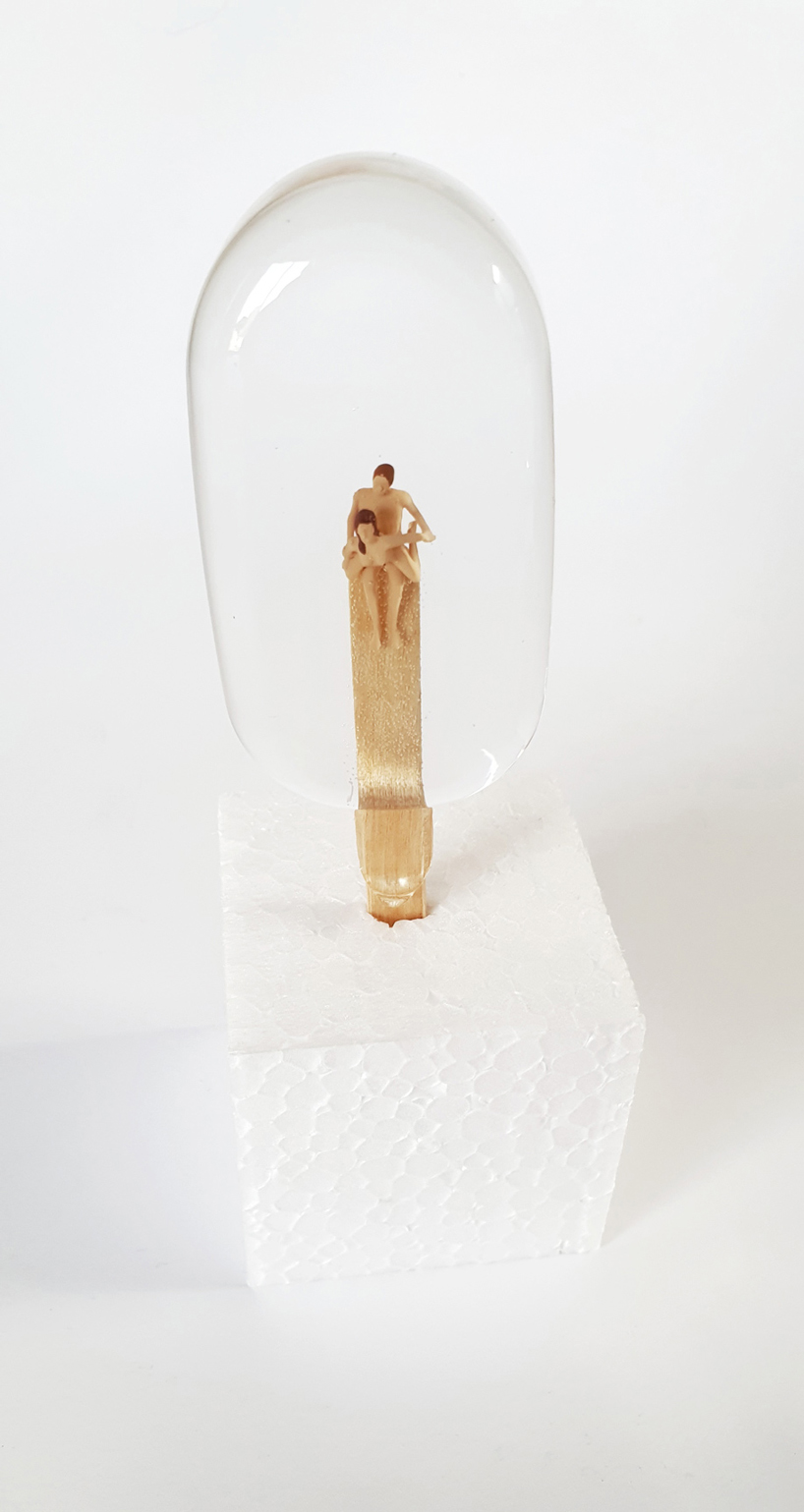 sophie meier encases naughty figurines in popsicle-shaped resin molds designboom