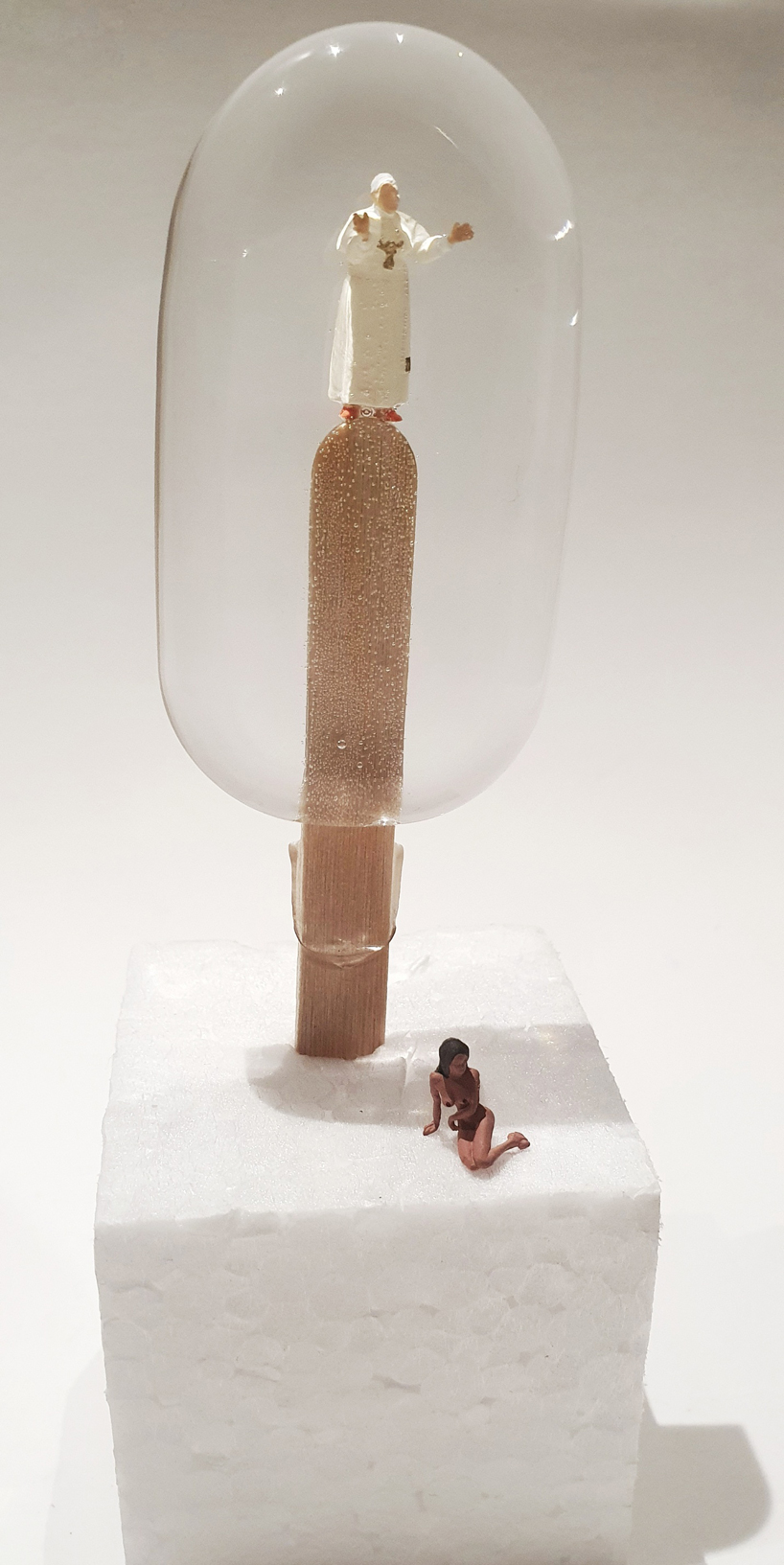 sophie meier encases naughty figurines in popsicle-shaped resin molds designboom
