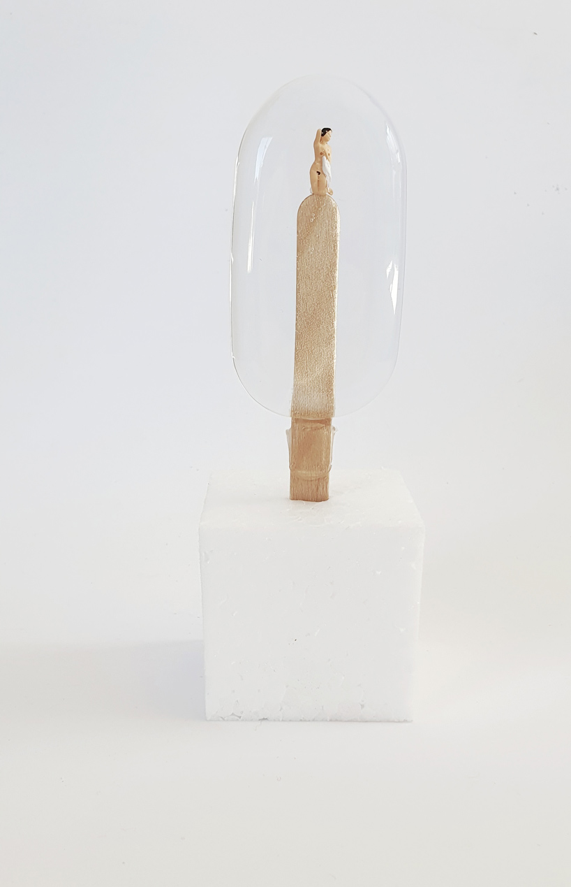 sophie meier encases naughty figurines in popsicle-shaped resin molds designboom