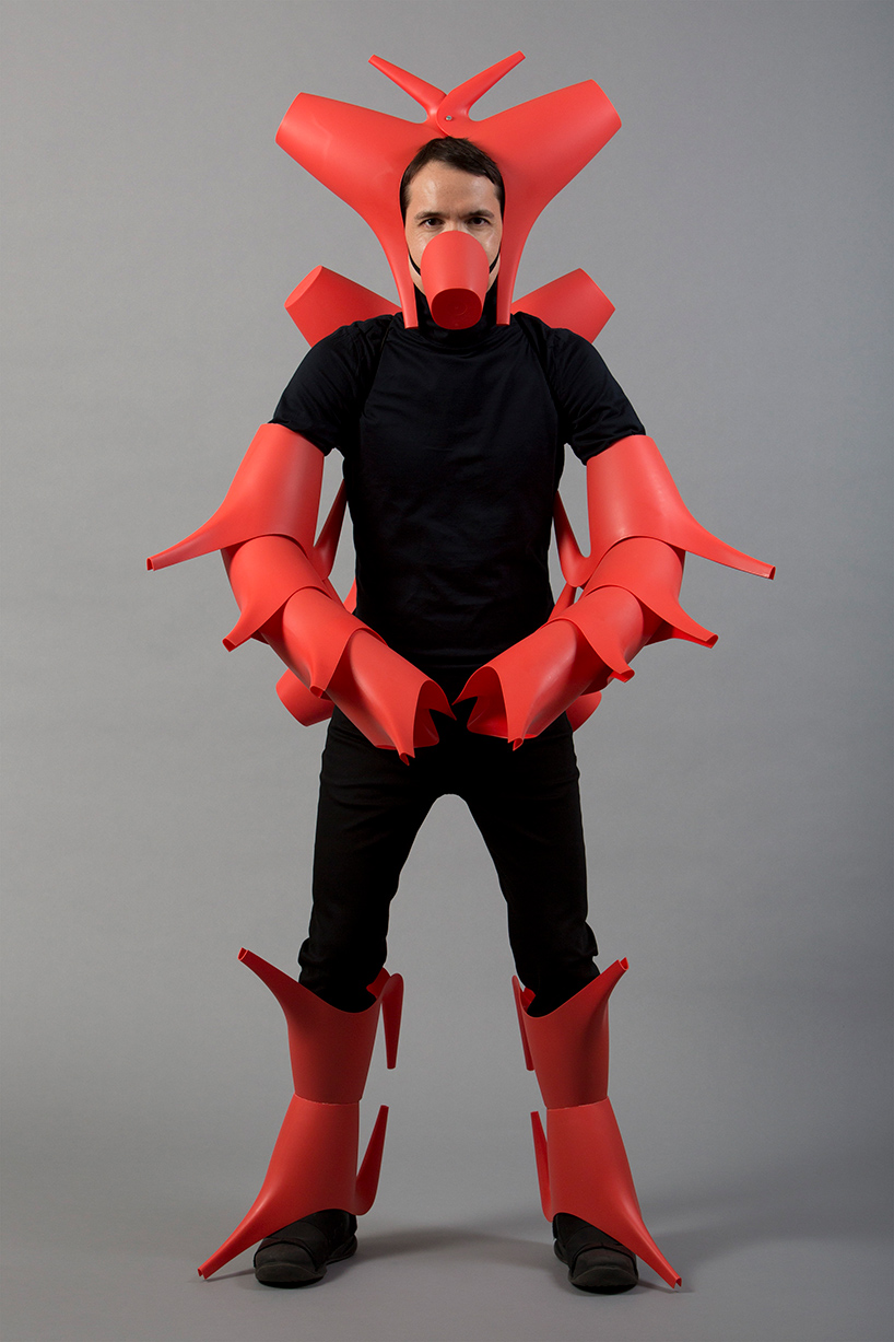 ken tanabe fashions halloween costumes from everyday objects designboom