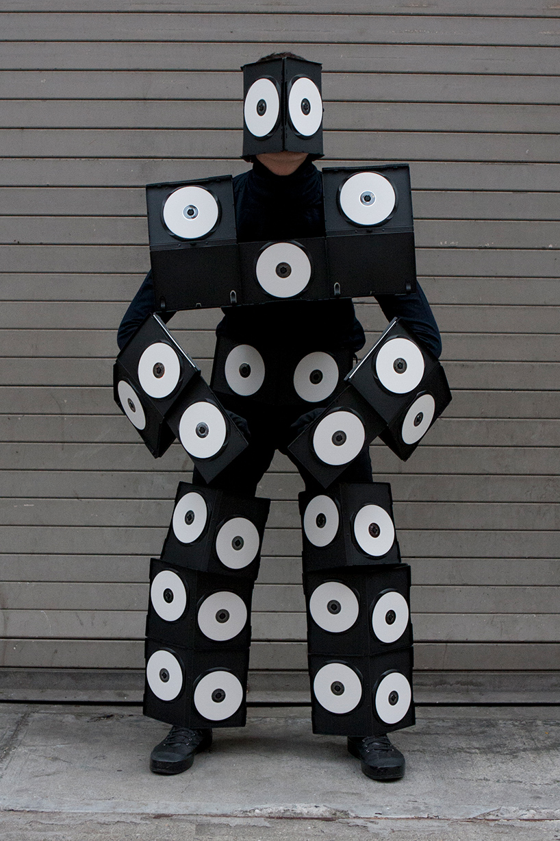 ken tanabe fashions halloween costumes from everyday objects designboom