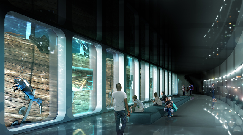 ZJA plans to turn a shipwreck into an underwater museum in amsterdam designboom