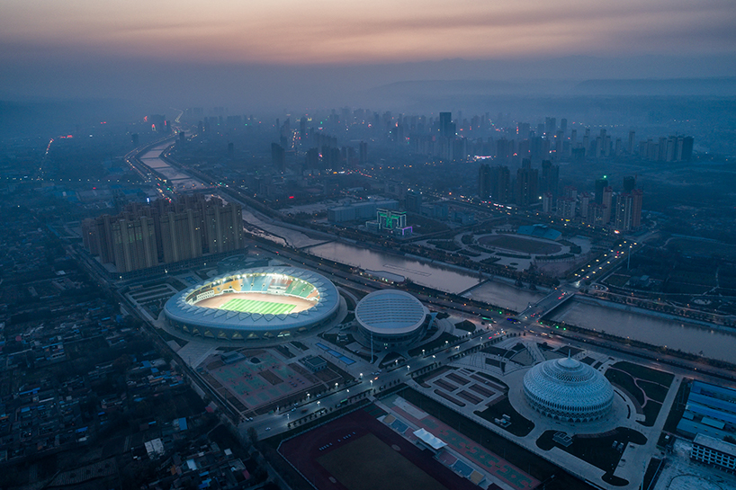DUTS design completes olympic sports center stadium in linxia city, china
