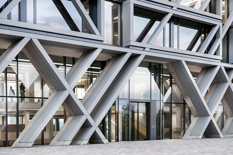 a concrete skeleton encases IGZ campus designed by j. mayer h. designboom