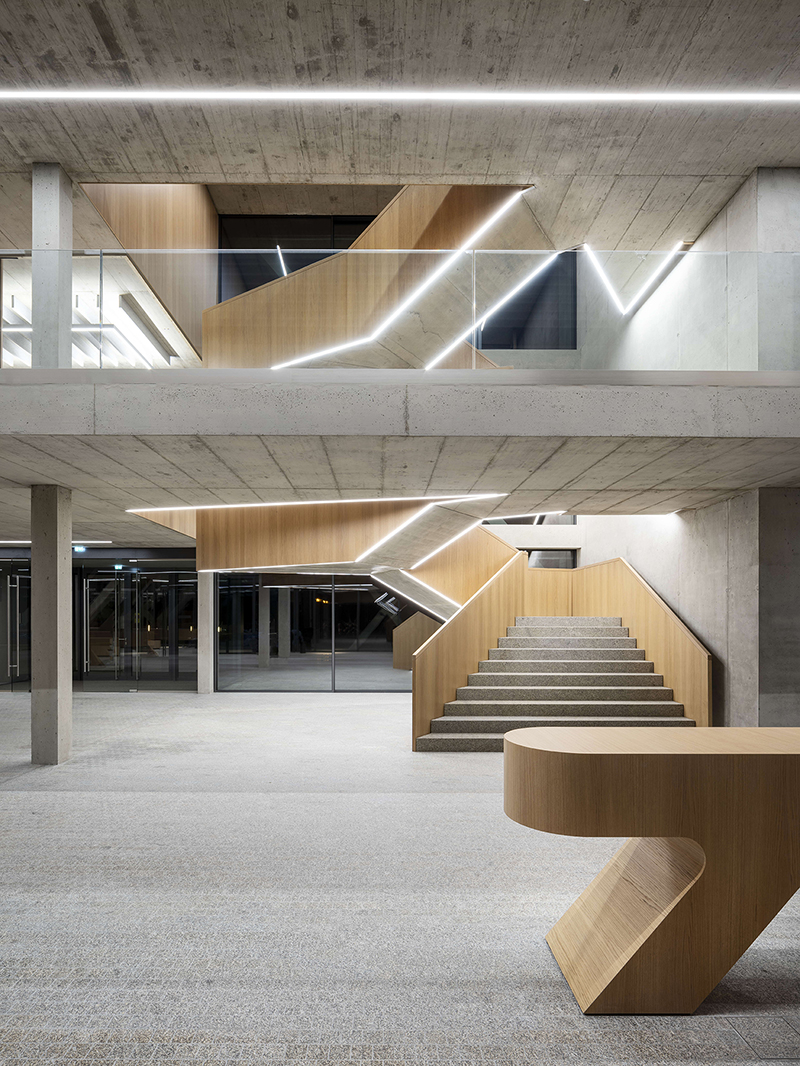 a concrete skeleton encases IGZ campus designed by j. mayer h. designboom