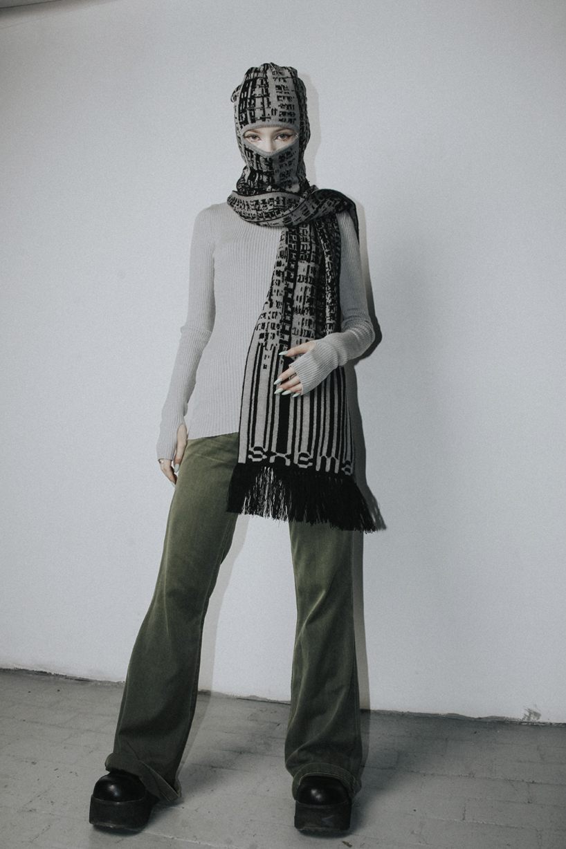 sxema reinterprets post-soviet architecture into 3D printed knit accessories