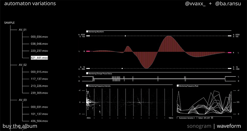 VVAXX + baransu turn computer programming into an audiovisual album designboom