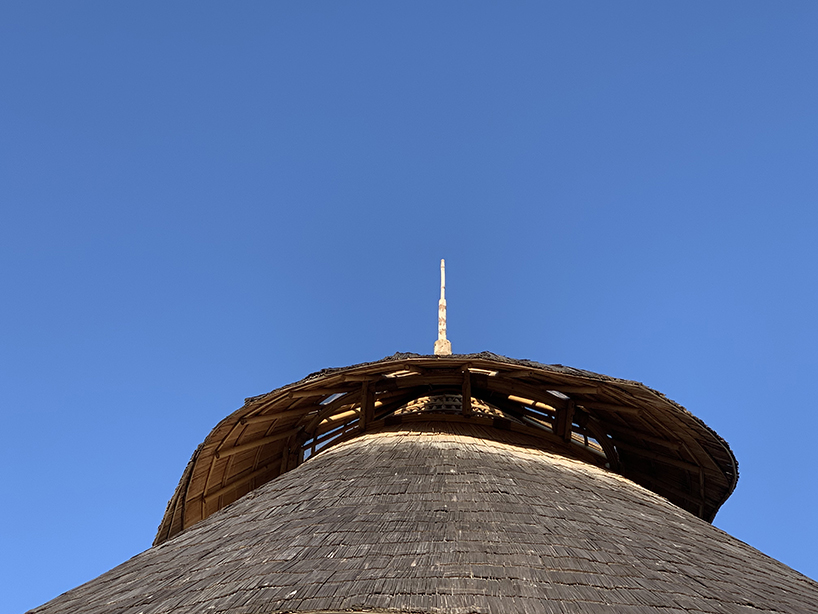 chiangmai life architects builds bamboo 'meditation cathedral & sunset sala' in thailand