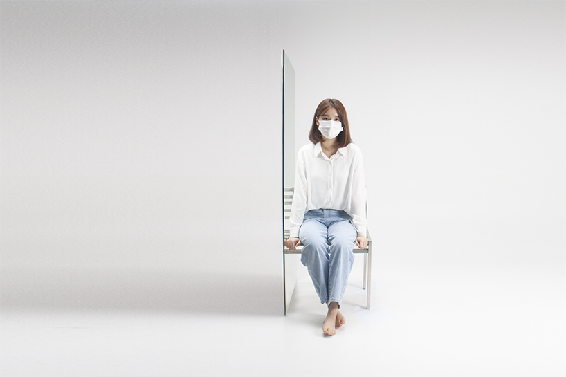 sit next to your reflection with byungsub kim 'be alone to be two' chair design