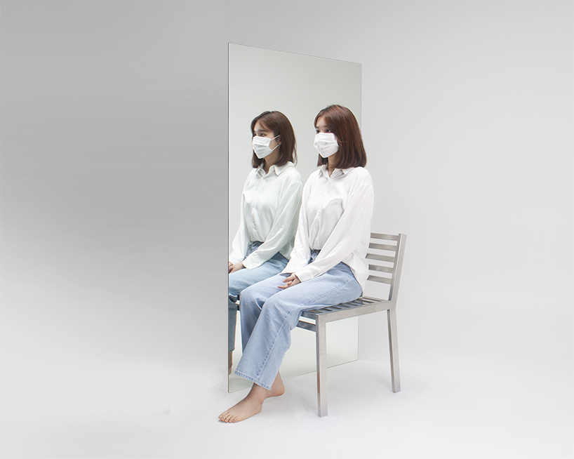 sit next to your reflection with byungsub kim 'be alone to be two' chair design