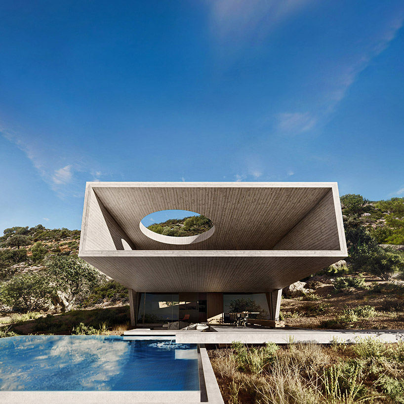 konstantinos stathopoulos krak architects envisions concrete volumes emerging from the rhodian land 6
