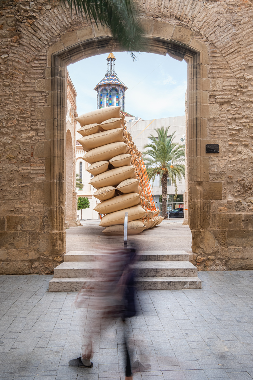 collapse a temporary art installation at the placa dels dolors tortosa spain 11