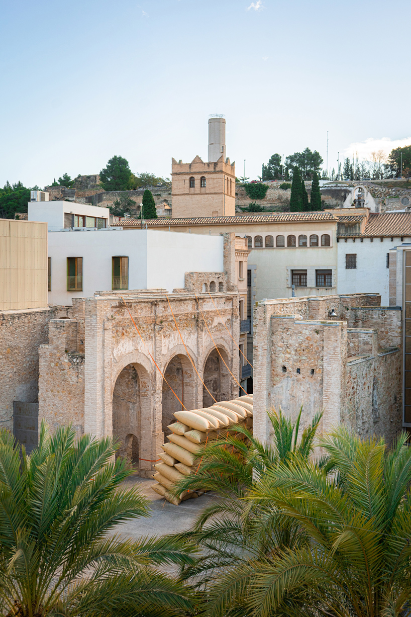 collapse a temporary art installation at the placa dels dolors tortosa spain 12