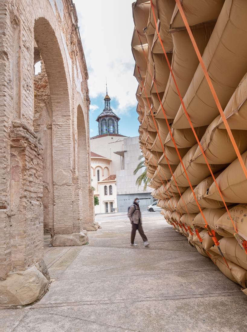 collapse a temporary art installation at the placa dels dolors tortosa spain 2