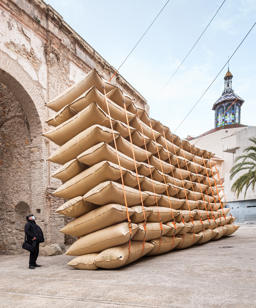 collapse a temporary art installation at the placa dels dolors tortosa spain 8
