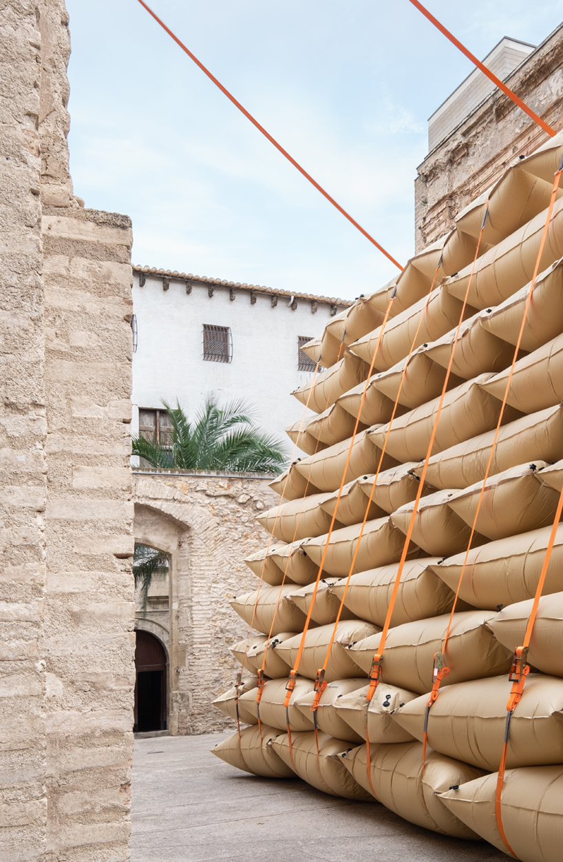 collapse a temporary art installation at the placa dels dolors tortosa spain 9