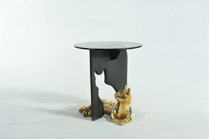 dogs, cats & frogs handcrafted from brass form apiwat chitapanya's quirky furniture series