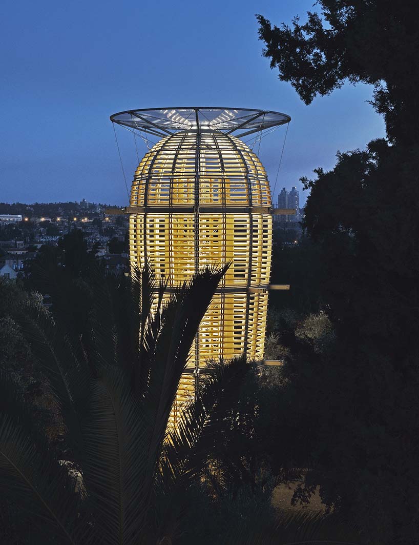 martin rajnis erects a cactus-shaped observatory tower in jerusalem designboom