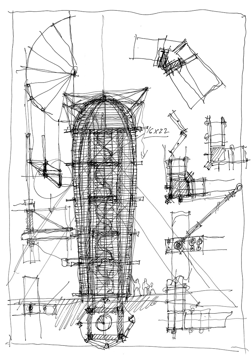 martin rajnis erects a cactus-shaped observatory tower in jerusalem designboom