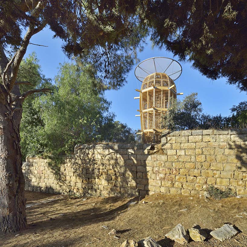 martin rajnis erects a cactus-shaped observatory tower in jerusalem designboom