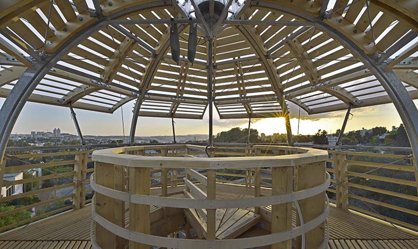 martin rajnis erects a cactus-shaped observatory tower in jerusalem designboom