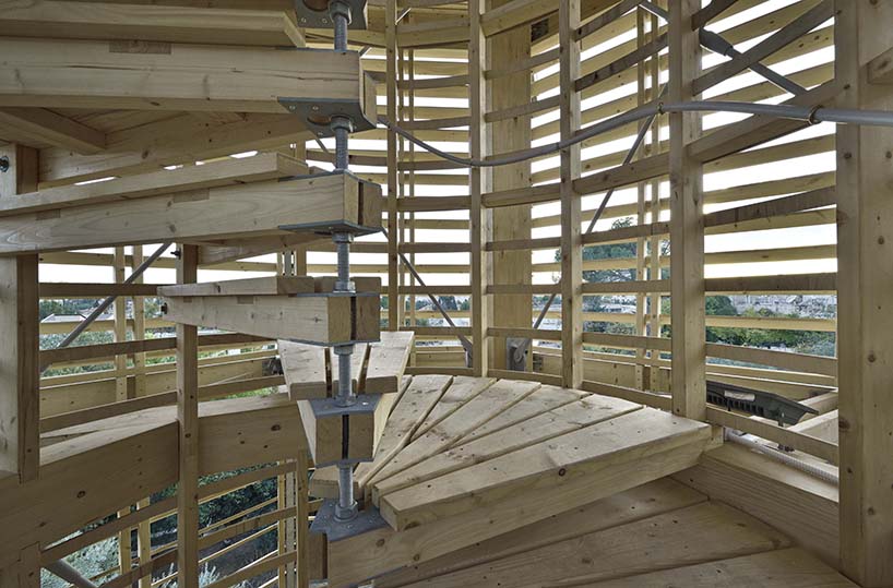 martin rajnis erects a cactus-shaped observatory tower in jerusalem designboom