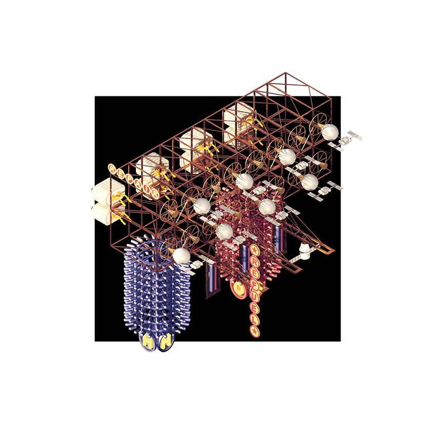 node 1 is an imagined satellite recycling and manufacturing space station in low earth orbit 8