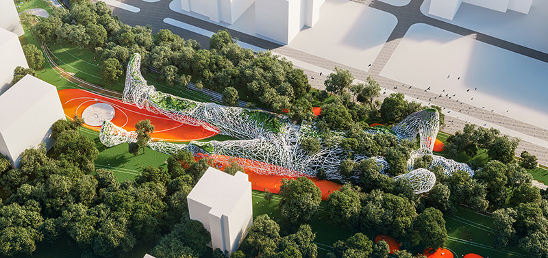 linkpark proposes a new urban ambient in the central core of belgrade