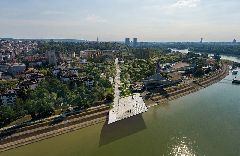 linkpark proposes a new urban ambient in the central core of belgrade