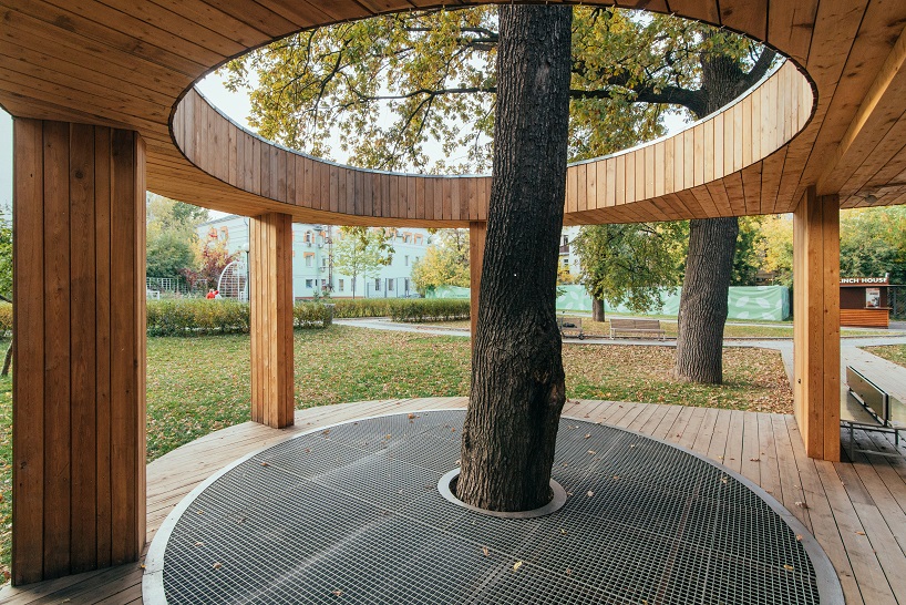 wooden garden pavilion provides a perfect spot for outdoor activities in central moscow 8
