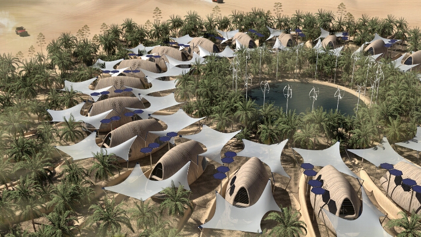 W-LAB proposes self-sufficient biocabins for the post-climate change age - Designboom