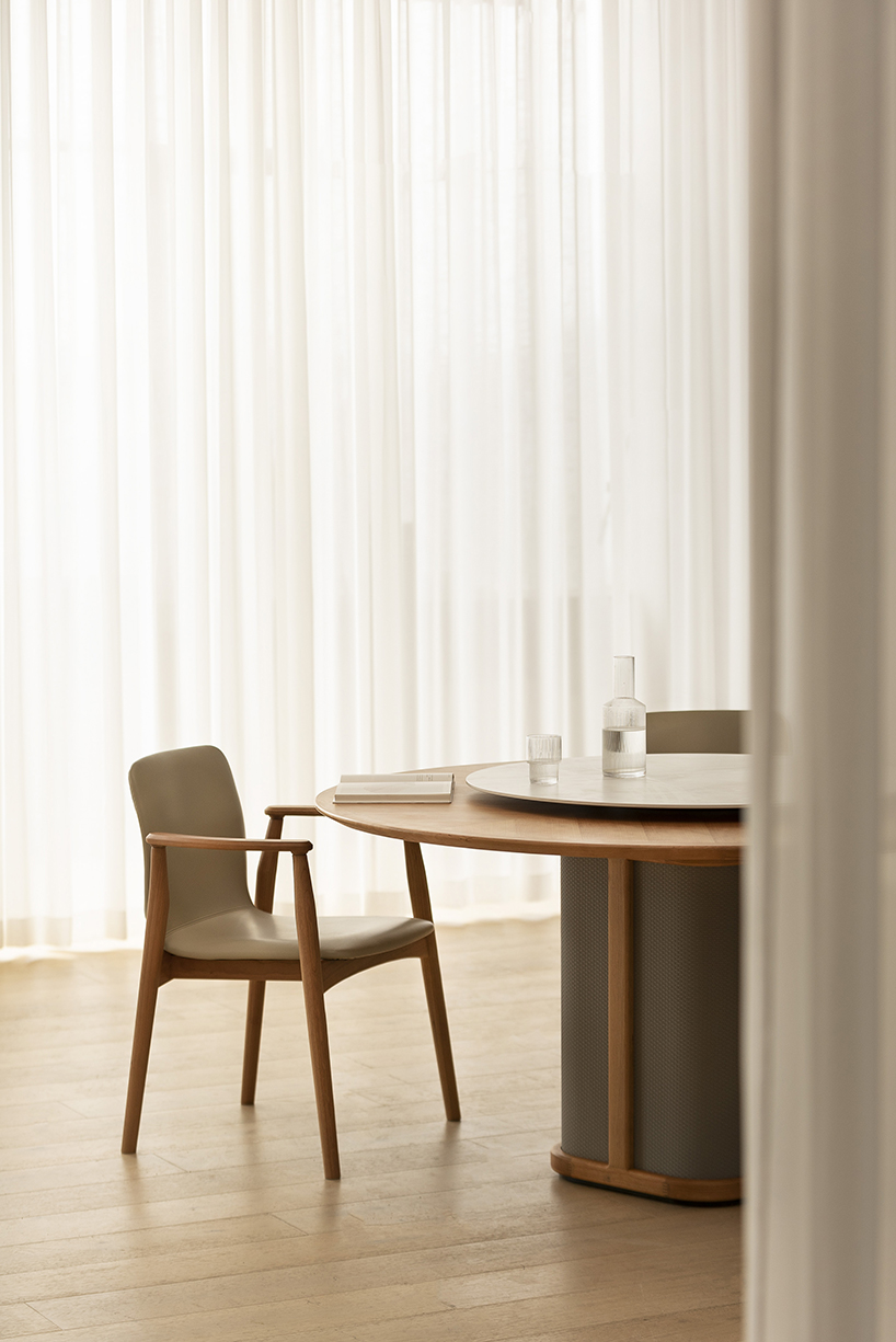 tian li designs round table inspired by ancient chinese proverb