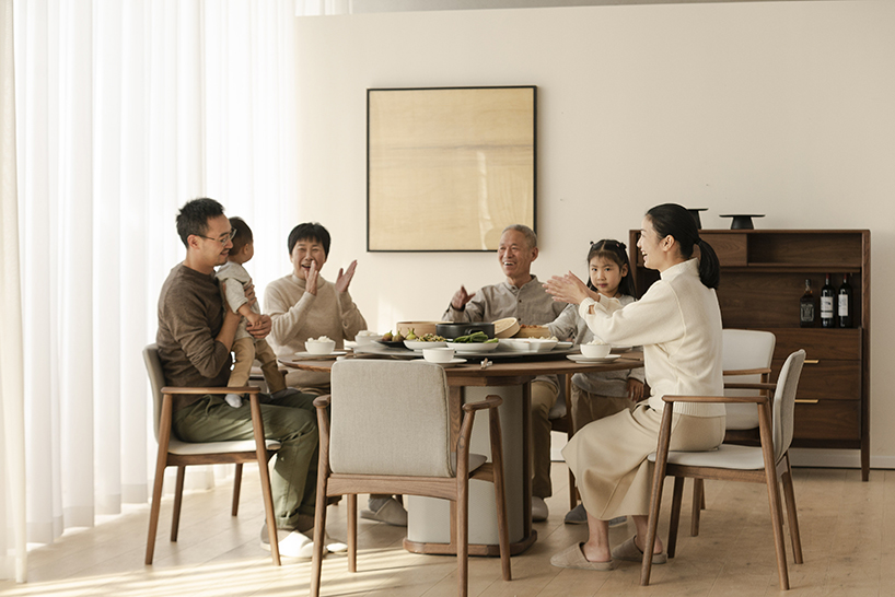 tian li designs round table inspired by ancient chinese proverb