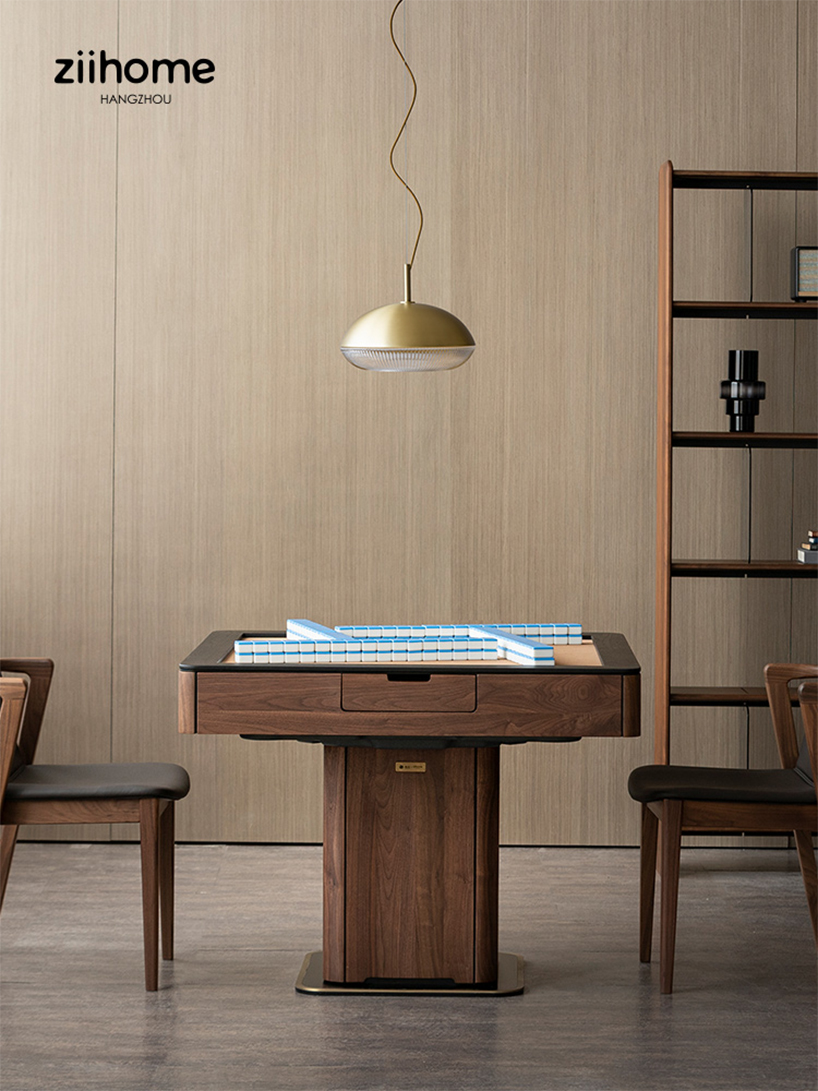 ziihome unveils collaborative furniture piece that reinterprets the traditional chinese mahjong game