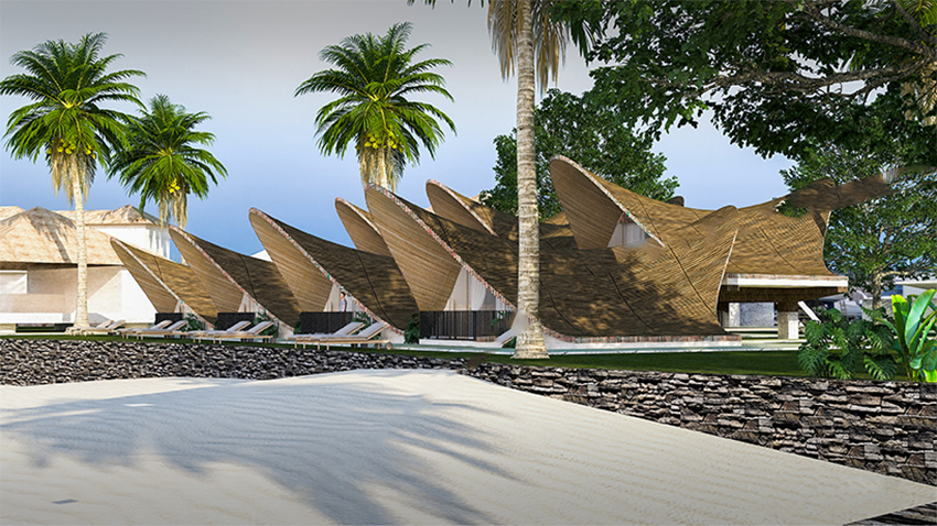 sweeping clam-like structure tops dada's proposal in the philippines